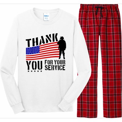 Veterans Day Thank You For Your Service Long Sleeve Pajama Set