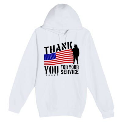 Veterans Day Thank You For Your Service Premium Pullover Hoodie