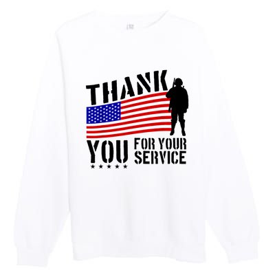 Veterans Day Thank You For Your Service Premium Crewneck Sweatshirt