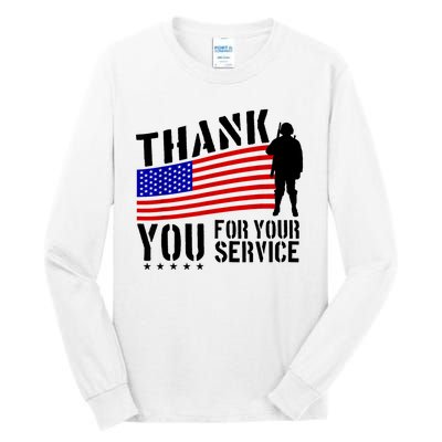 Veterans Day Thank You For Your Service Tall Long Sleeve T-Shirt