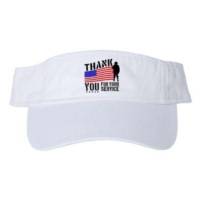 Veterans Day Thank You For Your Service Valucap Bio-Washed Visor