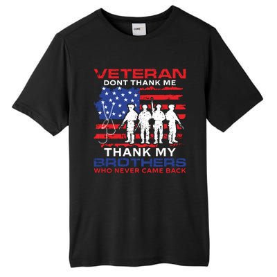 Veteran Don't Thank Me Tall Fusion ChromaSoft Performance T-Shirt