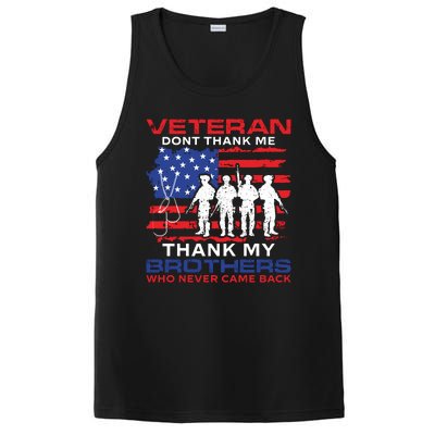 Veteran Don't Thank Me PosiCharge Competitor Tank