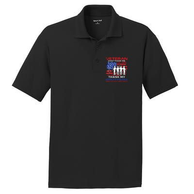 Veteran Don't Thank Me PosiCharge RacerMesh Polo