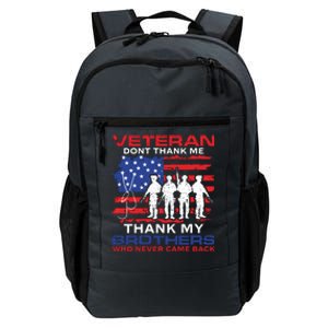 Veteran Don't Thank Me Daily Commute Backpack