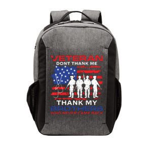 Veteran Don't Thank Me Vector Backpack