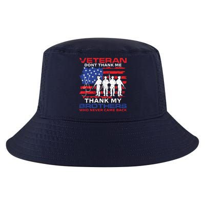 Veteran Don't Thank Me Cool Comfort Performance Bucket Hat