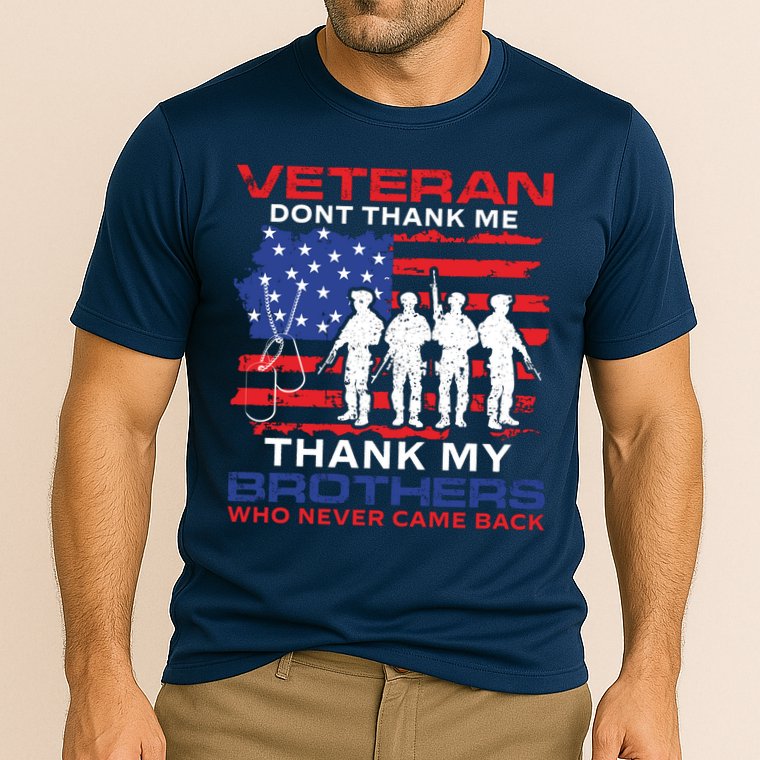 Veteran Don't Thank Me Cooling Performance Crew T-Shirt