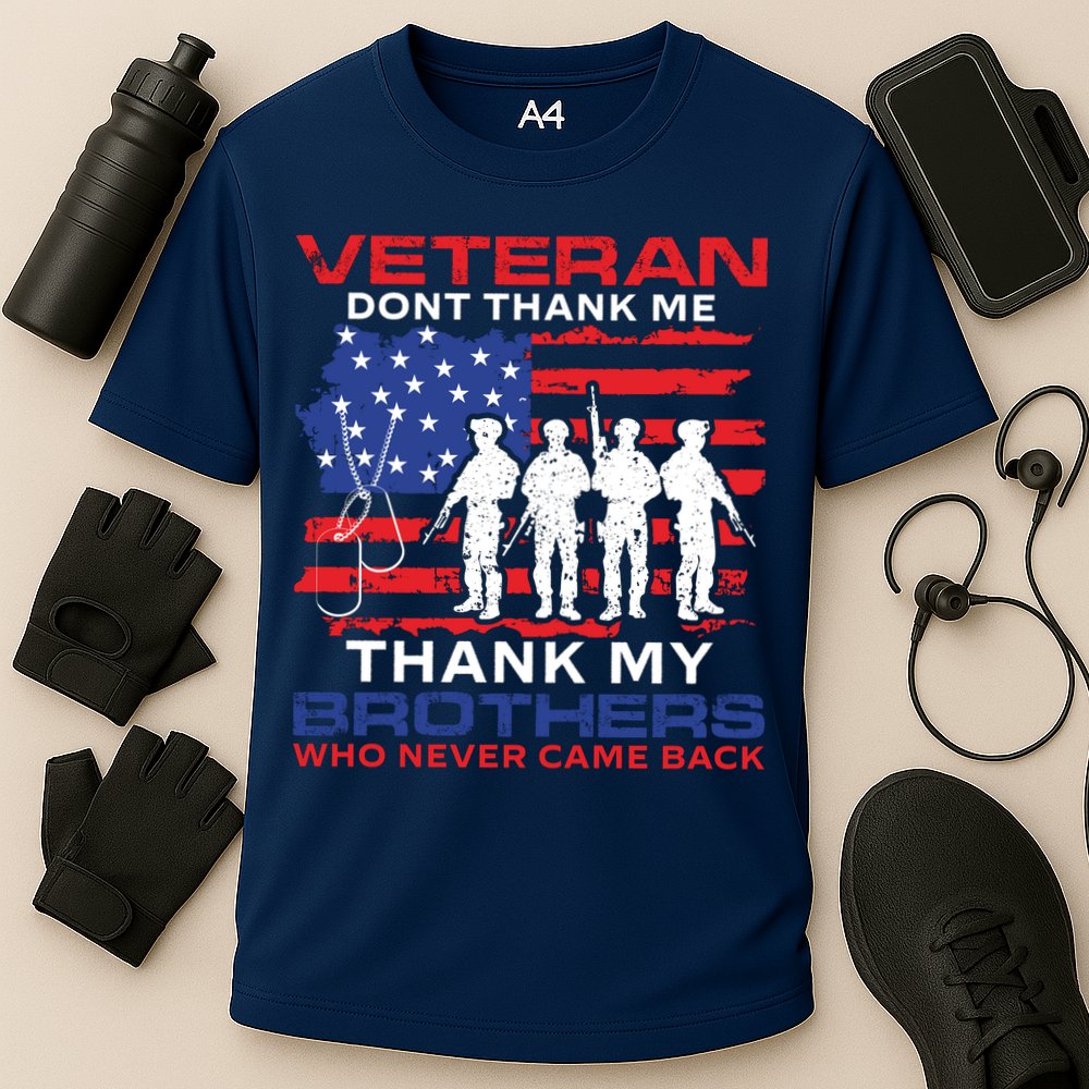Veteran Don't Thank Me Cooling Performance Crew T-Shirt