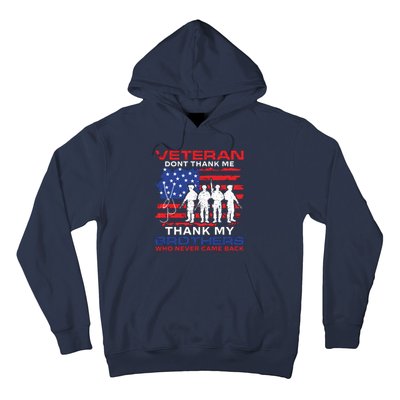 Veteran Don't Thank Me Hoodie