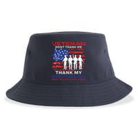 Veteran Don't Thank Me Sustainable Bucket Hat