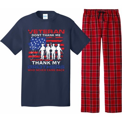 Veteran Don't Thank Me Pajama Set