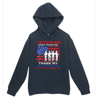 Veteran Don't Thank Me Urban Pullover Hoodie