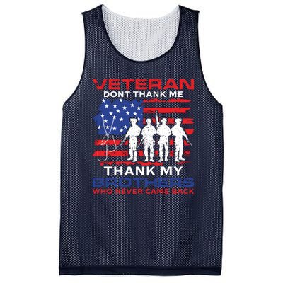 Veteran Don't Thank Me Mesh Reversible Basketball Jersey Tank