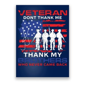 Veteran Don't Thank Me Poster