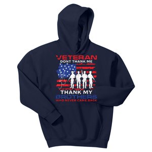 Veteran Don't Thank Me Kids Hoodie