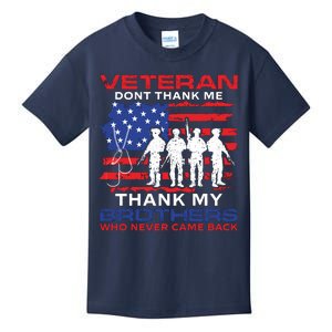 Veteran Don't Thank Me Kids T-Shirt