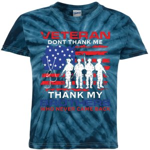 Veteran Don't Thank Me Kids Tie-Dye T-Shirt