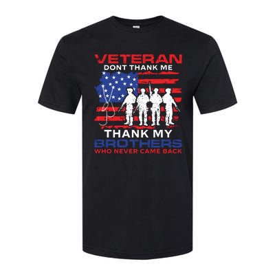 Veteran Don't Thank Me Softstyle® CVC T-Shirt