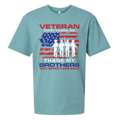 Veteran Don't Thank Me Sueded Cloud Jersey T-Shirt