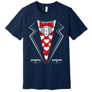 Valentine's Day Tux Funny Tuxedo Costume V1 Premium T-Shirt