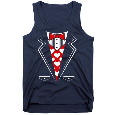 Valentine's Day Tux Funny Tuxedo Costume V1 Tank Top