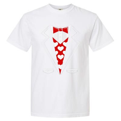 Valentine's Day Tux Funny Tuxedo Costume V1 Garment-Dyed Heavyweight T-Shirt