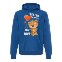 Valentines Day Teddy Bear With Heart Balloon For Her Gift Premium Hoodie