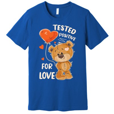 Valentines Day Teddy Bear With Heart Balloon For Her Gift Premium T-Shirt