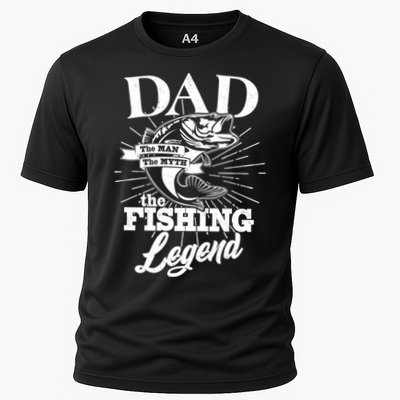 Vintage Dad The Man The Myth The Fishing Legend Performance Shirt