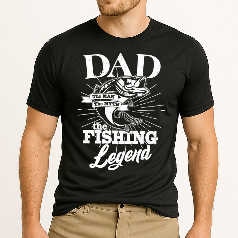 Vintage Dad The Man The Myth The Fishing Legend Cooling Performance Crew T-Shirt
