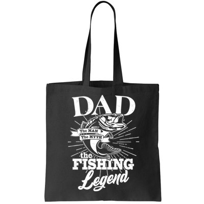 Vintage Dad The Man The Myth The Fishing Legend Bag