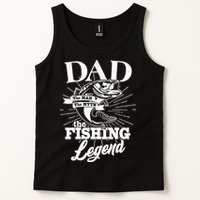 Vintage Dad The Man The Myth The Fishing Legend Tank Top