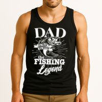 Vintage Dad The Man The Myth The Fishing Legend Tank Top