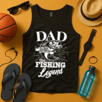 Vintage Dad The Man The Myth The Fishing Legend Tank Top