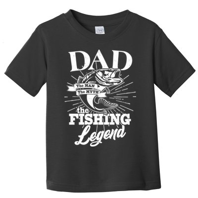 Vintage Dad The Man The Myth The Fishing Legend Toddler T-Shirt