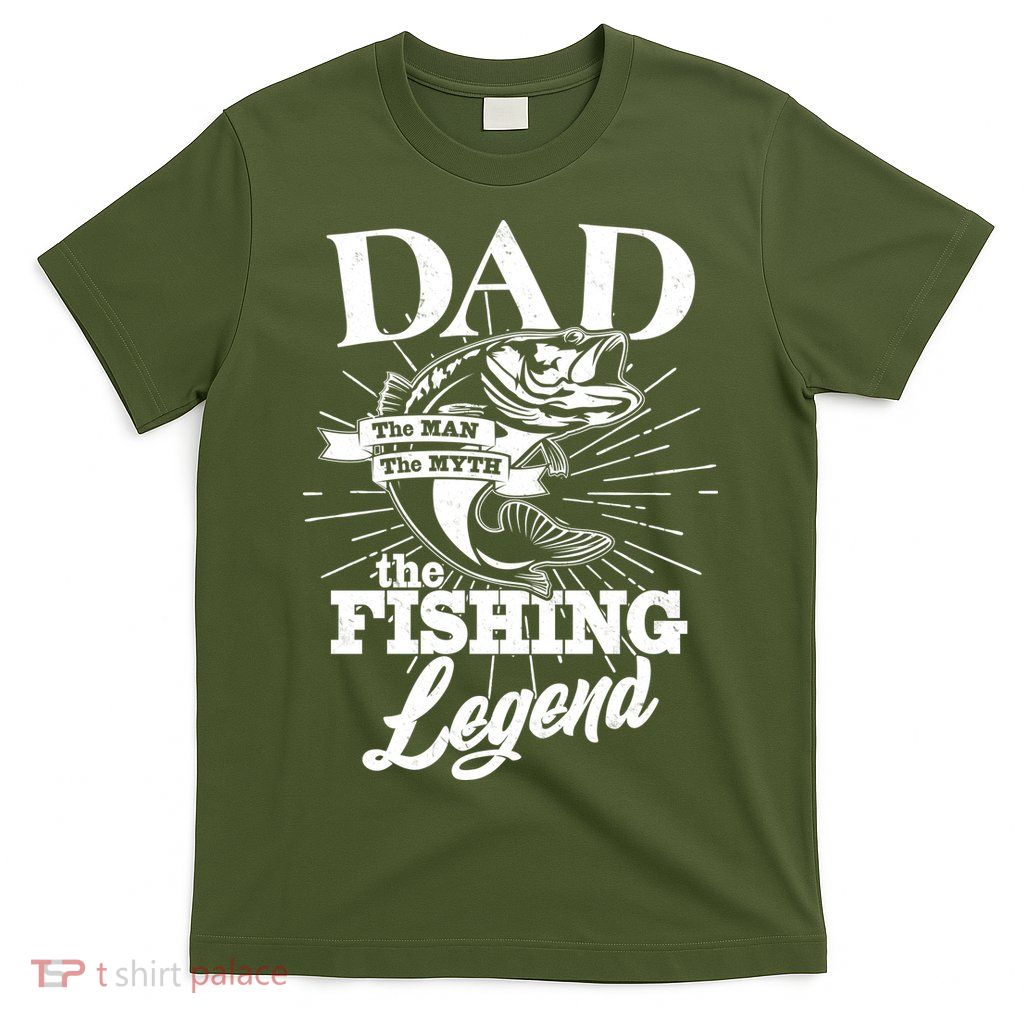 Vintage Dad The Man The Myth The Fishing Legend T-Shirt