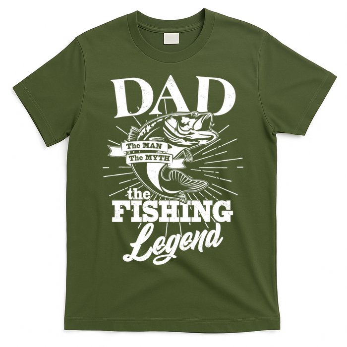 Vintage Dad The Man The Myth The Fishing Legend T-Shirt