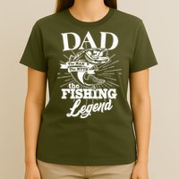 Vintage Dad The Man The Myth The Fishing Legend T-Shirt