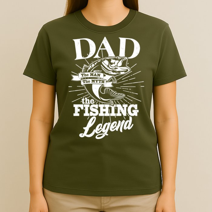 Vintage Dad The Man The Myth The Fishing Legend T-Shirt