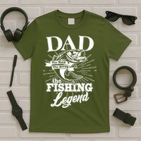 Vintage Dad The Man The Myth The Fishing Legend T-Shirt