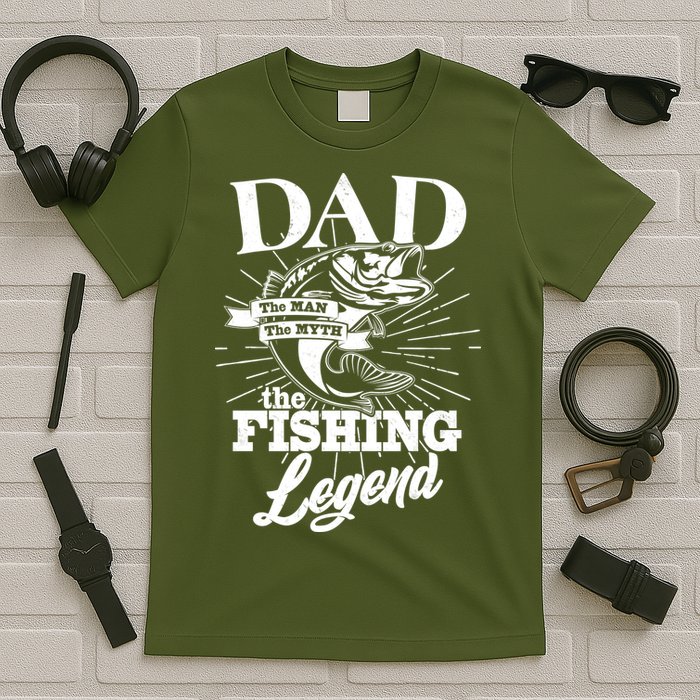 Vintage Dad The Man The Myth The Fishing Legend T-Shirt