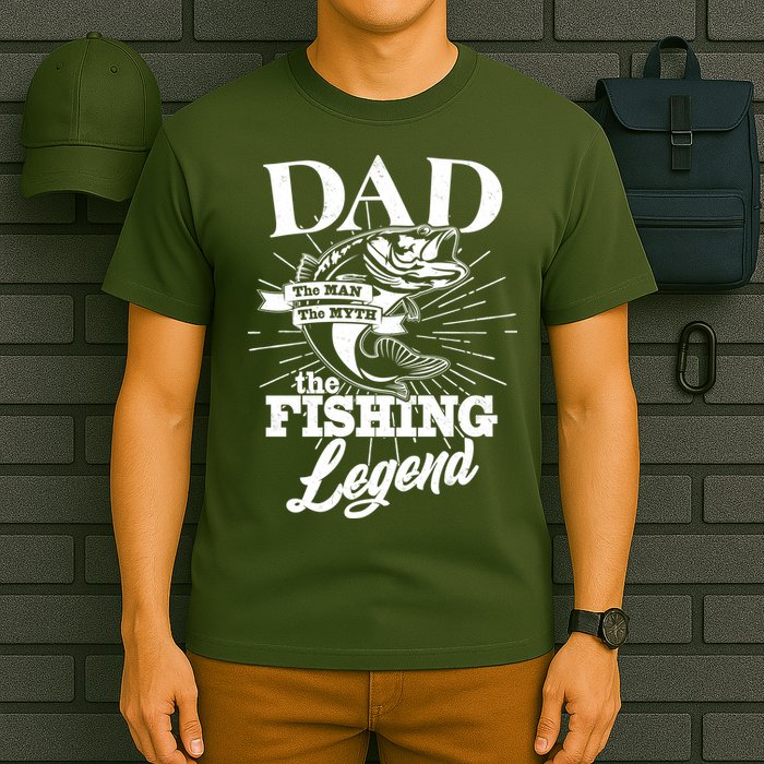 Vintage Dad The Man The Myth The Fishing Legend T-Shirt