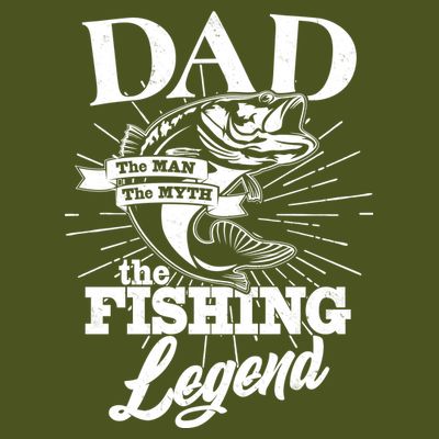 Vintage Dad The Man The Myth The Fishing Legend T-Shirt