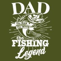 Vintage Dad The Man The Myth The Fishing Legend T-Shirt