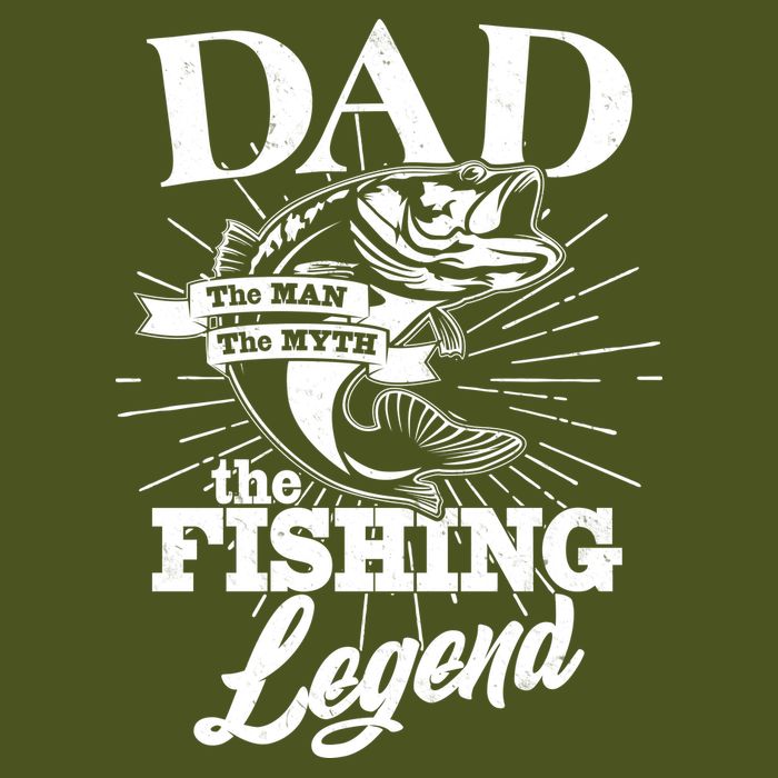 Vintage Dad The Man The Myth The Fishing Legend T-Shirt