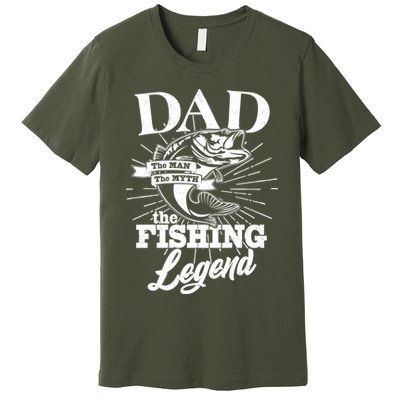 Vintage Dad The Man The Myth The Fishing Legend Premium T-Shirt