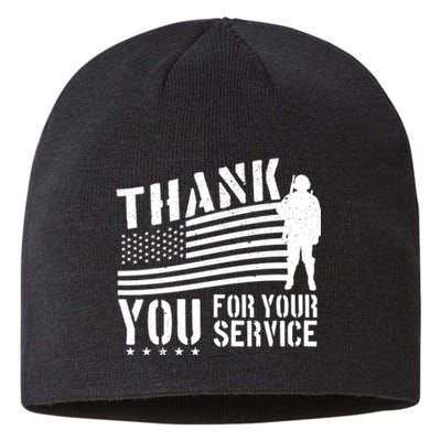 Veterans Day Thank You For Your Service Sustainable Beanie