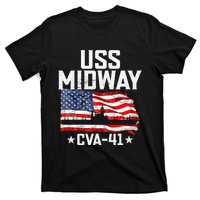 Veterans Day Uss Midway Cva41 Aircraft Carrier T-Shirt