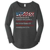 Veteran Definition US Military Gift Women's Perfect Tri Tunic Long Sleeve Shirt